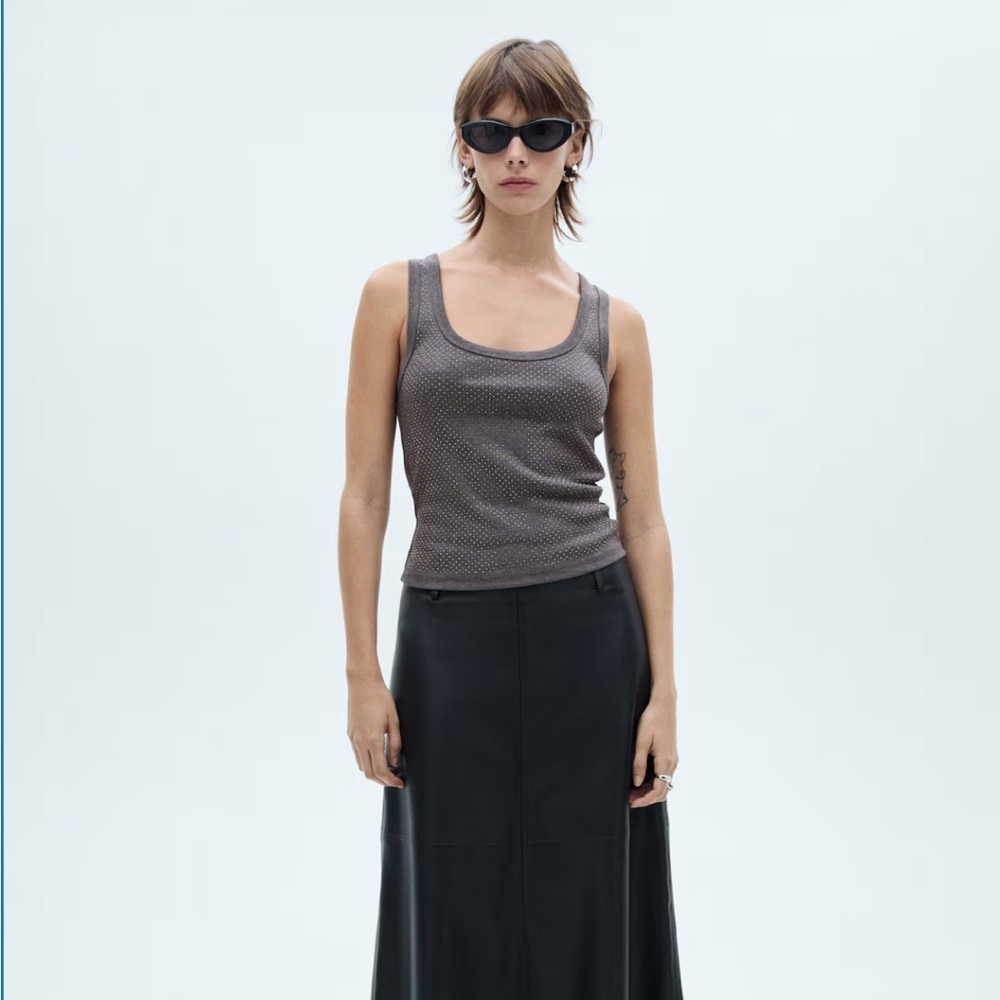 MANGO MNG SEQUIN TOP - Picture 3 of 9